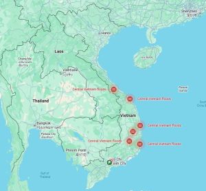 central vietnam flooding map